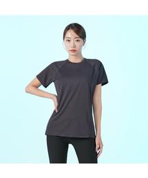 SWT25048-02 エアメッシュTシャツチャコール
