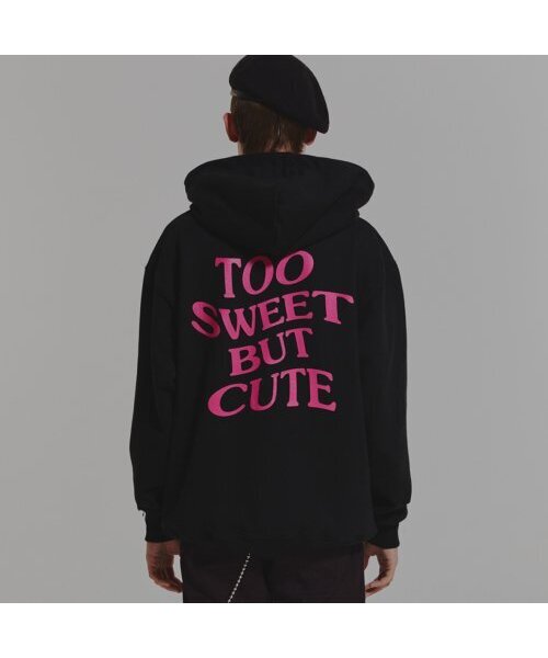 DYSFUNCT(ディスファンクト)の「TOO SWEET BUT CUTE HOODIE (BLACK/PINK)(パーカー・レディース・その他・LARGE/MEDIUM)」の2枚目の写真