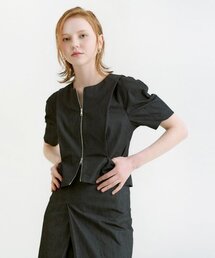 ADAUL（アダウル）の「アーティツーウェイジップアップジャケット - チャコール（その他アウター）」