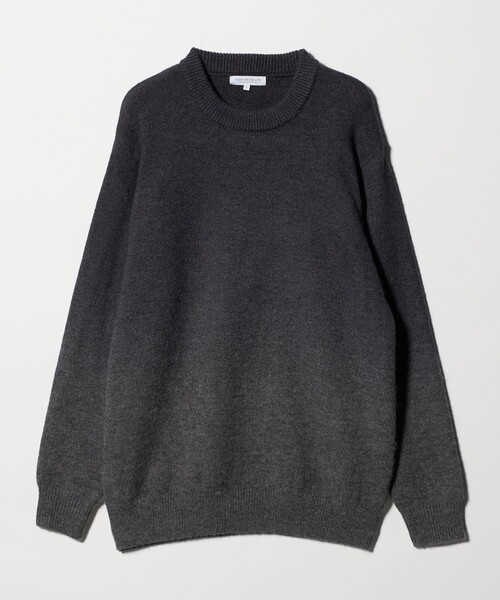 A DAY IN THE LIFE UNITED ARROWS(アデイインザライフユナイテッドアローズ)の「グラデーション カラー ニット-ウォッシャブル-<A DAY IN THE LIFE>(ニット/セーター・メンズ・ワイン/グレー系/ネイビー・L/M)」の2枚目の写真