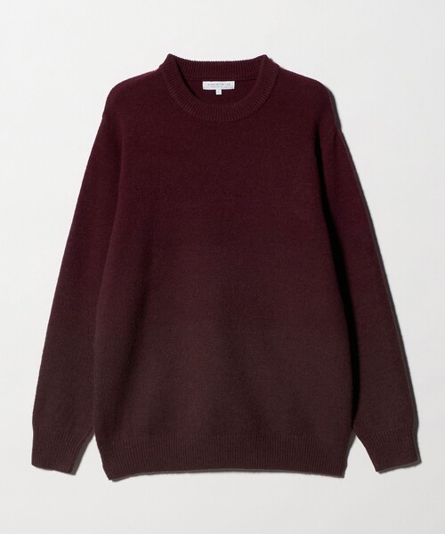 A DAY IN THE LIFE UNITED ARROWS(アデイインザライフユナイテッドアローズ)の「グラデーション カラー ニット-ウォッシャブル-<A DAY IN THE LIFE>(ニット/セーター・メンズ・ワイン/グレー系/ネイビー・L/M)」の1枚目の写真