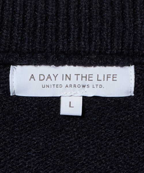A DAY IN THE LIFE UNITED ARROWS(アデイインザライフユナイテッドアローズ)の「グラデーション カラー ニット-ウォッシャブル-<A DAY IN THE LIFE>(ニット/セーター・メンズ・ワイン/グレー系/ネイビー・L/M)」の15枚目の写真