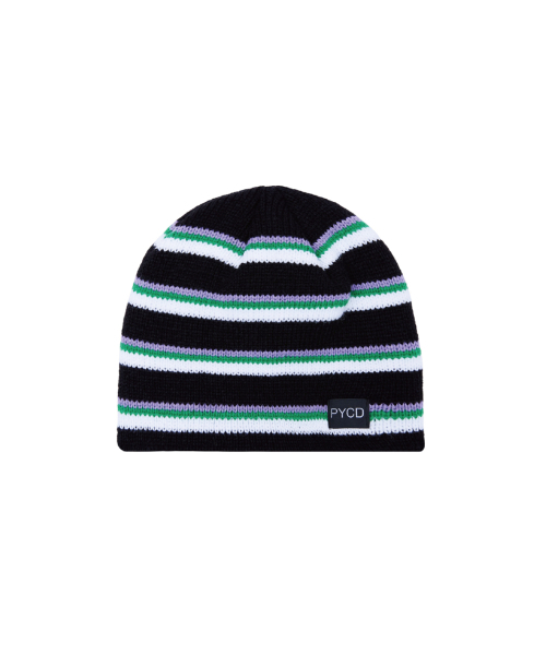 CHIN DOWN(チンダウン)の「PYCD STRIPE BEANIE (PURPLE)(ニットキャップ/ビーニー・メンズ・その他・FREE)」の1枚目の写真