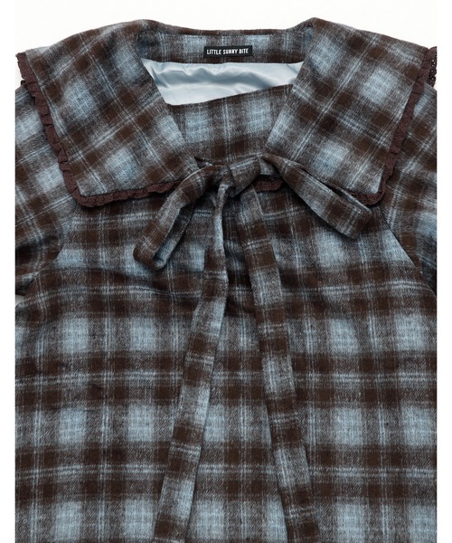 Little sunny bite(リトルサニーバイト)の「/Little Sunny Bite/check dress(ドレス・レディース・ピンク/ブラック・MEDIUM/SMALL)」の15枚目の写真