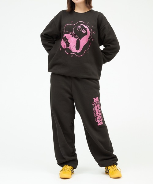 ZOZO（ゾゾ）の「コレサワ BLACK COLLECTION by ZOZOTOWN　れ子ちゃんラメスウェットセットアップ(ホログラムステッカー付き)（セットアップ・レディース・ブラック・LL/L/M）」の20枚目の写真