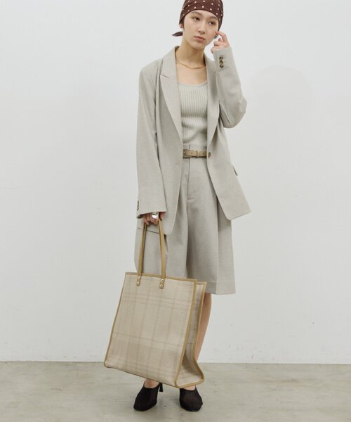 GALLARDAGALANTE(ガリャルダガランテ)の「【2.718】トリミングトート L(トートバッグ・レディース・ブラック/ベージュ・FREE)」の11枚目の写真