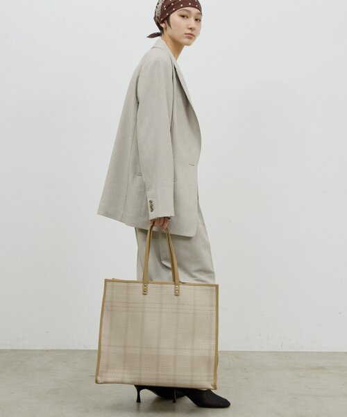 GALLARDAGALANTE(ガリャルダガランテ)の「【2.718】トリミングトート L(トートバッグ・レディース・ブラック/ベージュ・FREE)」の12枚目の写真