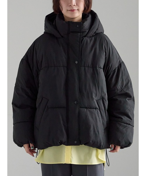 Samansa Mos2（サマンサ モスモス）の「【ZOZO限定】裾ラウンドフェイクダウン（ブルゾン・レディース・ブラック/キナリ・F）」の17枚目の写真