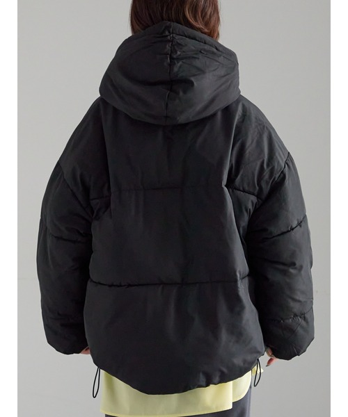 Samansa Mos2（サマンサ モスモス）の「【ZOZO限定】裾ラウンドフェイクダウン（ブルゾン・レディース・ブラック/キナリ・F）」の18枚目の写真