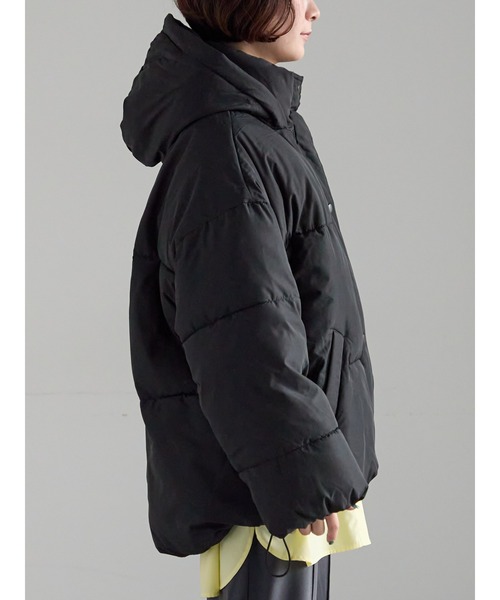 Samansa Mos2（サマンサ モスモス）の「【ZOZO限定】裾ラウンドフェイクダウン（ブルゾン・レディース・ブラック/キナリ・F）」の19枚目の写真