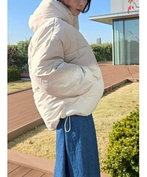 セール】【ZOZO限定】裾ラウンドフェイクダウン（ブルゾン）｜Samansa