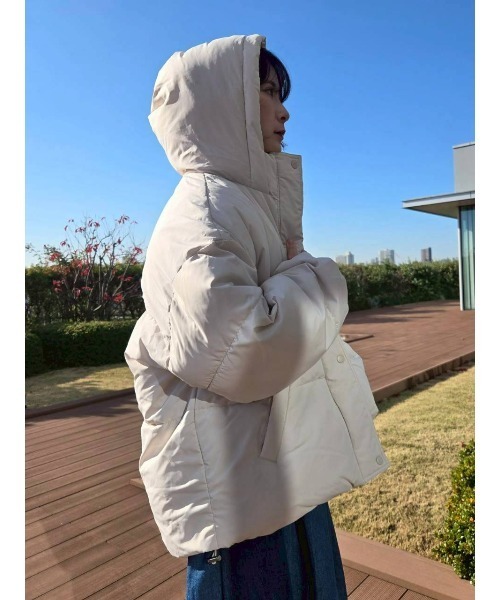 セール】【ZOZO限定】裾ラウンドフェイクダウン（ブルゾン）｜Samansa