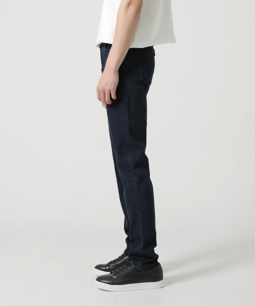 GCLIP(ジクリップ)の「ダークブルースパンスリムストレートジーンズ(デニムパンツ・メンズ・ブルー・SMALL/MEDIUM/LARGE/X-LARGE/XX-LARGE/XXX-LARGE/XXXX-LARGE)」の3枚目の写真