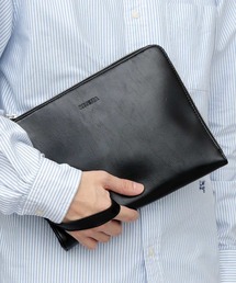 REGiSTA（レジスタ）の「スプリットレザー（牛床革） L字ファスナー クラッチバッグ セカンドバッグ（クラッチバッグ）」