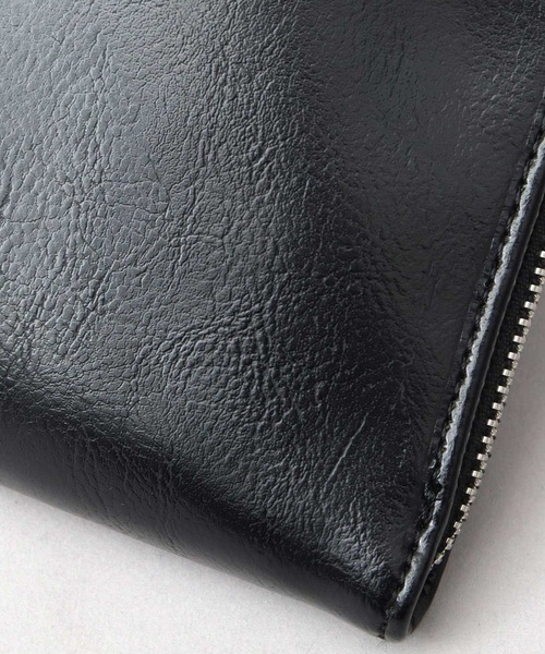 REGiSTA（レジスタ）の「スプリットレザー（牛床革） L字ファスナー クラッチバッグ セカンドバッグ 冠婚葬祭バッグ（クラッチバッグ・メンズ・ブラック・FREE）」の18枚目の写真