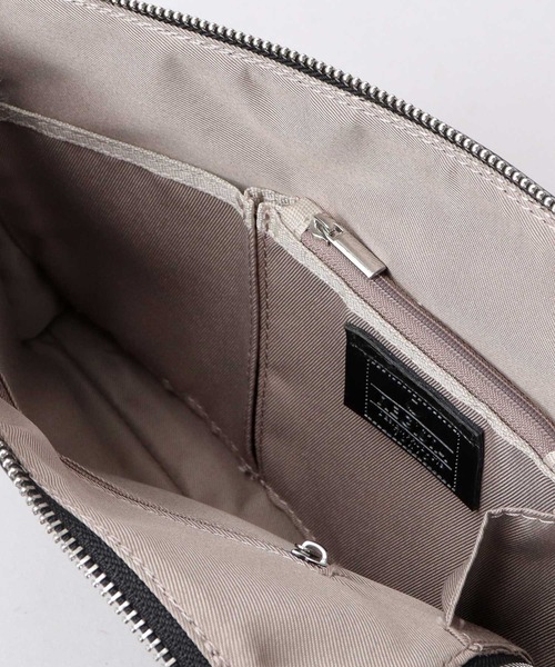 REGiSTA（レジスタ）の「スプリットレザー（牛床革） L字ファスナー クラッチバッグ セカンドバッグ 冠婚葬祭バッグ（クラッチバッグ・メンズ・ブラック・FREE）」の11枚目の写真