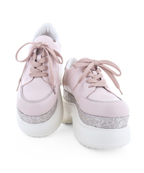 byあしながおじさん(バイアシナガオジサン)の「poyo|厚底スニーカー PY003(スニーカー・レディース・ブラック/ホワイト/ピンク・24cm/23.5cm/23cm/22.5cm/25cm/24.5cm)」の9枚目の写真