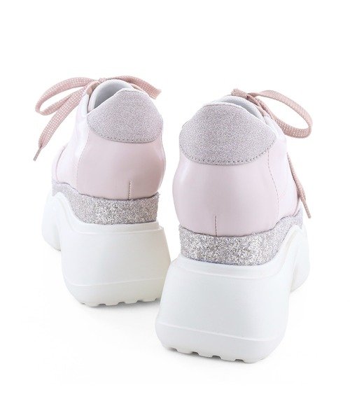 byあしながおじさん(バイアシナガオジサン)の「poyo|厚底スニーカー PY003(スニーカー・レディース・ブラック/ホワイト/ピンク・24cm/23.5cm/23cm/22.5cm/25cm/24.5cm)」の10枚目の写真