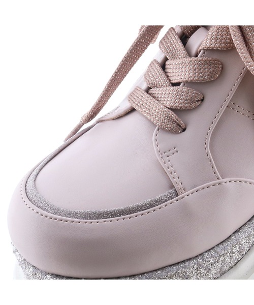 byあしながおじさん(バイアシナガオジサン)の「poyo|厚底スニーカー PY003(スニーカー・レディース・ブラック/ホワイト/ピンク・24cm/23.5cm/23cm/22.5cm/25cm/24.5cm)」の12枚目の写真