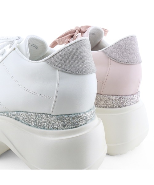 byあしながおじさん(バイアシナガオジサン)の「poyo|厚底スニーカー PY003(スニーカー・レディース・ブラック/ホワイト/ピンク・24cm/23.5cm/23cm/22.5cm/25cm/24.5cm)」の13枚目の写真