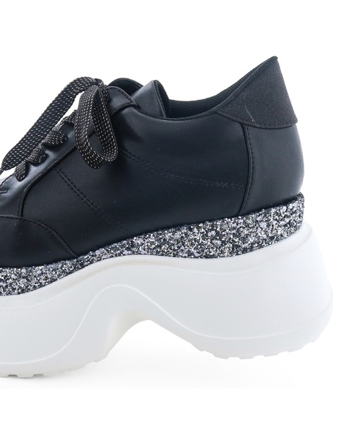 byあしながおじさん(バイアシナガオジサン)の「poyo|厚底スニーカー PY003(スニーカー・レディース・ブラック/ホワイト/ピンク・24cm/23.5cm/23cm/22.5cm/25cm/24.5cm)」の18枚目の写真