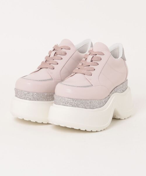 byあしながおじさん(バイアシナガオジサン)の「poyo|厚底スニーカー PY003(スニーカー・レディース・ブラック/ホワイト/ピンク・24cm/23.5cm/23cm/22.5cm/25cm/24.5cm)」の6枚目の写真