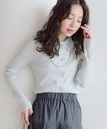 La boutique BonBon | ラメリブポロ衿カーディガン(カーディガン/ボレロ)