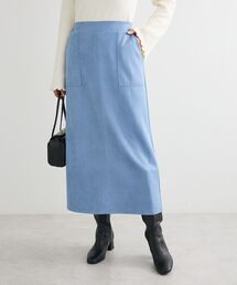 Green Parks（グリーンパークス）の「なめらかタッチスウェード調Iラインスカート（スカート）」