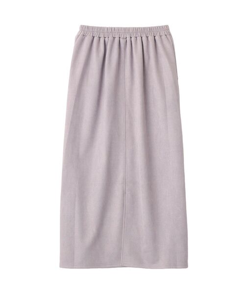 Green Parks(グリーンパークス)の「なめらかタッチスウェード調Iラインスカート(スカート・レディース・ブラック/ラベンダー/アイボリー/ブルー・FREE)」の18枚目の写真