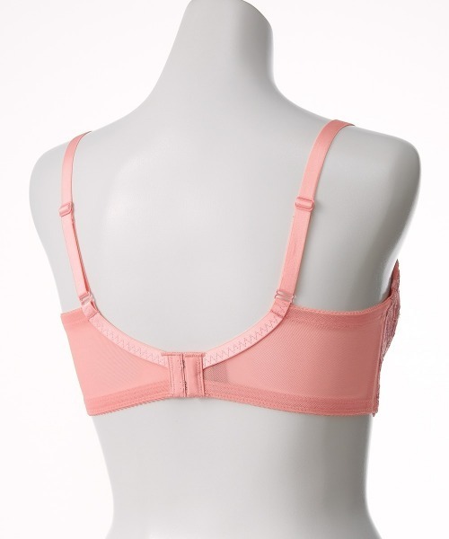 nissen（ニッセン）の「脇高フルカップブラジャー（チューリップ柄）（日本製レース）（トリンプ）（n,FULLRE）（C105～F110）（ブラジャー・レディース・ブルー/グレー/アイボリー/グリーン/ボルドー/ラベンダー/ベージュ/ブラック・E105/F105/C110/D110/E110/F110/C105）」の17枚目の写真