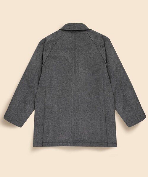 BROOKS BROTHERS(ブルックスブラザーズ)の「ウール/カシミヤ ラグランスリーブ ウォーキングコート(ステンカラーコート・メンズ・グレー・MEDIUM/SMALL/LARGE)」の2枚目の写真