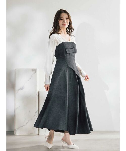 MERCURYDUO（マーキュリーデュオ）の「異素材ドッキングラップ