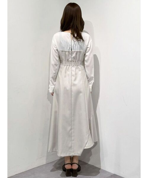 MERCURYDUO（マーキュリーデュオ）の「異素材ドッキングラップワンピース（ワンピース・レディース・ブラック/ベージュ・SMALL/MEDIUM）」の20枚目の写真