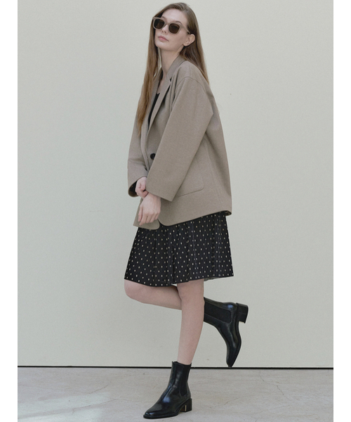 AVANT-G(アバン)の「Dot Velvet Midi Skirt - black(スカート・レディース・その他・FREE)」の4枚目の写真