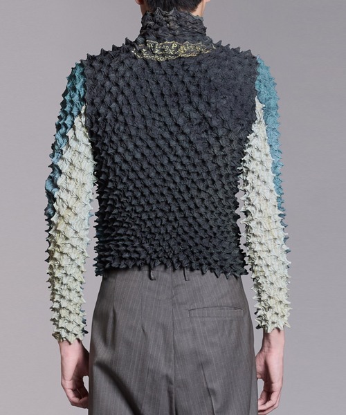 MASU(エムエーエスユー)の「【M A S U】SPIKY FLIGHT JACKET(テーラードジャケット・メンズ・グリーン/ブラック・46/48)」の4枚目の写真