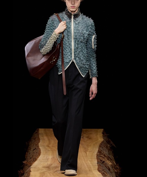 MASU(エムエーエスユー)の「【M A S U】SPIKY FLIGHT JACKET(テーラードジャケット・メンズ・グリーン/ブラック・46/48)」の5枚目の写真