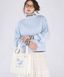 WEBスペシャル ロゴ コットン ボリュームスリーブ スウェットプルオーバー