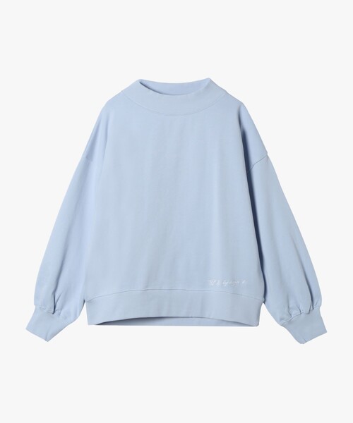 To b. by agnes b.(トゥービーバイアニエスベー)の「WEBスペシャル ロゴ コットン ボリュームスリーブ スウェットプルオーバー(ジャージ・レディース・ブルー系その他・40/38)」の2枚目の写真