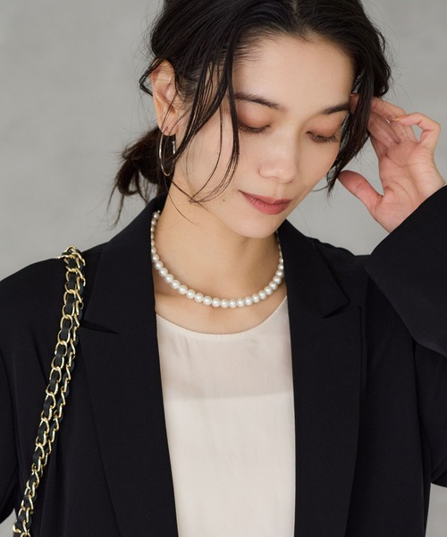 BARNYARDSTORM(バンヤードストーム)の「BARNYARDSTORM / 8mmパールチョーカー(ネックレス・レディース・シルバー/ゴールド・FREE)」の2枚目の写真