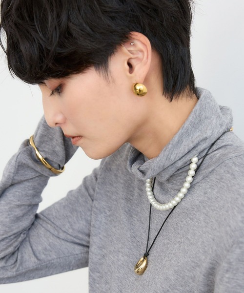 BARNYARDSTORM(バンヤードストーム)の「BARNYARDSTORM / 8mmパールチョーカー(ネックレス・レディース・シルバー/ゴールド・FREE)」の18枚目の写真