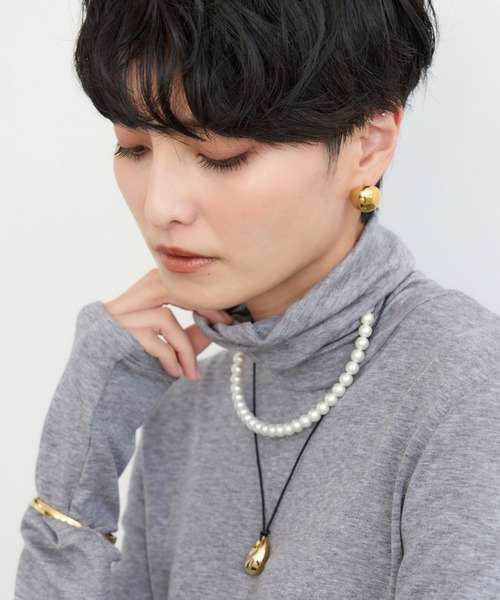 BARNYARDSTORM(バンヤードストーム)の「BARNYARDSTORM / 8mmパールチョーカー(ネックレス・レディース・シルバー/ゴールド・FREE)」の6枚目の写真