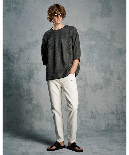 wjk（ダヴルジェイケイ）の「thin denim easy（デニムパンツ・メンズ・ブラック/ホワイト/インディゴブルー・SMALL/MEDIUM/LARGE/X-LARGE）」の13枚目の写真