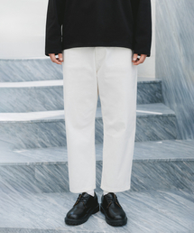 BAKKEN（バッケン）の「ルーズフィットバンディングテーパードデニムパンツ BK8915_アイボリー（デニムパンツ）」