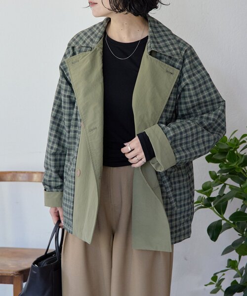 ear PAPILLONNER（イアパピヨネ）の「sampo×earリバーシブルコート