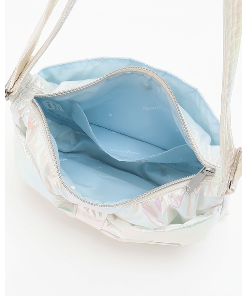 mezzo piano Junior(メゾピアノジュニア)の「ふんわりリボンの三日月ショルダーバッグ(バックパック/リュック・キッズ・ピンク/ホワイト/ブラック・F)」の9枚目の写真