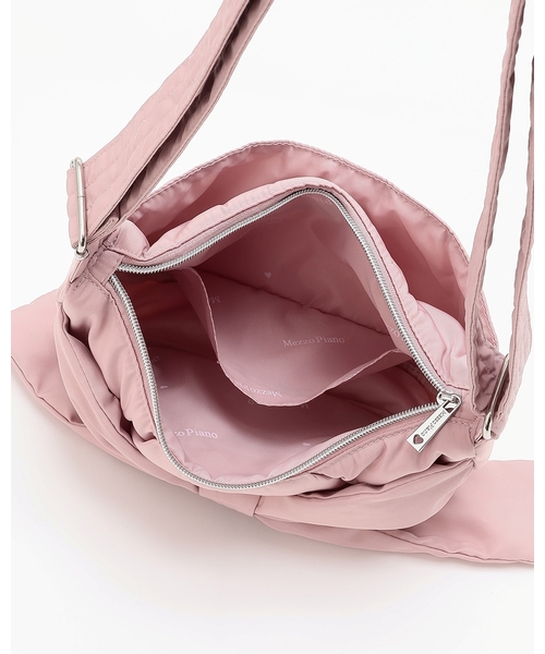 mezzo piano Junior(メゾピアノジュニア)の「ふんわりリボンの三日月ショルダーバッグ(バックパック/リュック・キッズ・ピンク/ホワイト/ブラック・F)」の10枚目の写真