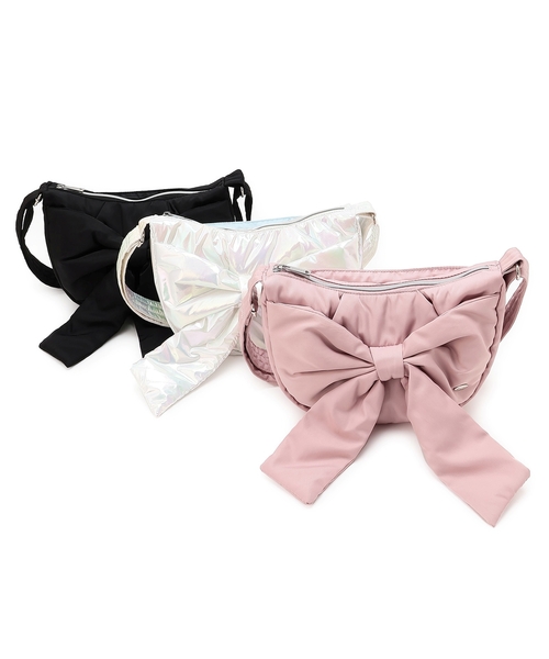 mezzo piano Junior(メゾピアノジュニア)の「ふんわりリボンの三日月ショルダーバッグ(バックパック/リュック・キッズ・ピンク/ホワイト/ブラック・F)」の12枚目の写真