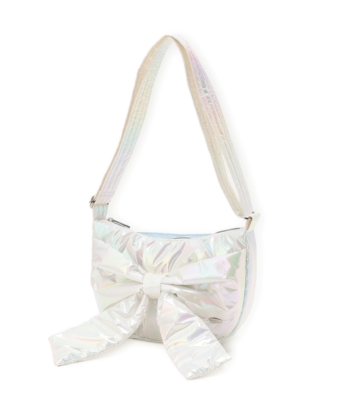 mezzo piano Junior(メゾピアノジュニア)の「ふんわりリボンの三日月ショルダーバッグ(バックパック/リュック・キッズ・ピンク/ホワイト/ブラック・F)」の13枚目の写真