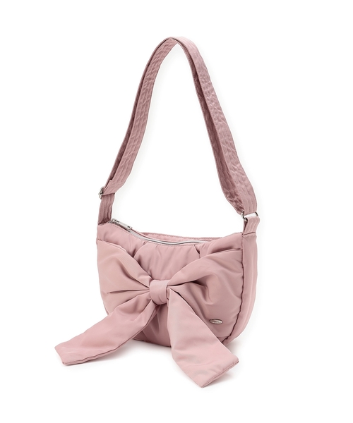 mezzo piano Junior(メゾピアノジュニア)の「ふんわりリボンの三日月ショルダーバッグ(バックパック/リュック・キッズ・ピンク/ホワイト/ブラック・F)」の14枚目の写真