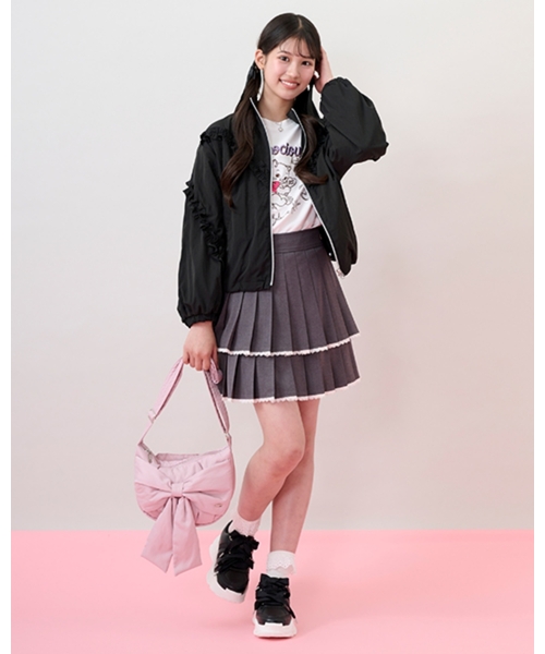 mezzo piano Junior(メゾピアノジュニア)の「ふんわりリボンの三日月ショルダーバッグ(バックパック/リュック・キッズ・ピンク/ホワイト/ブラック・F)」の21枚目の写真